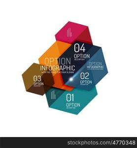Infographic banner layouts. Infographic banner layouts with sample text. Business abstract templates for options and buttons