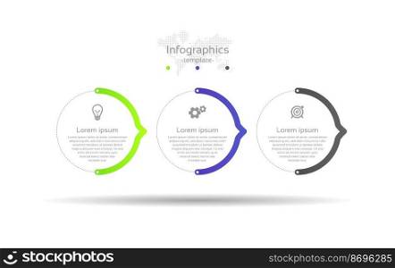 Infographic business icon template design