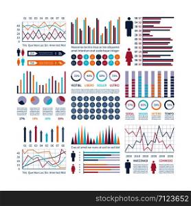 Infographic charts. Financial flow chart trends graph. Population infocharts. Statistics bar diagram. Presentation vector infographics. Illustration of gender stats chart and graph, info visualization. Infographic charts. Financial flow chart trends graph. Population infocharts. Statistics bar diagram. Presentation vector infographics