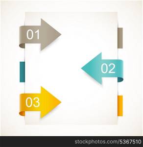 Infographic design. Abstract template with arrows