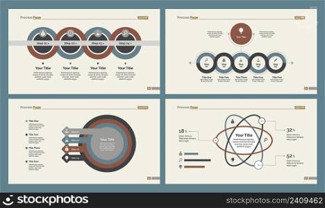 Infographic design set can be used for workflow layout, diagram, annual report, presentation, web design. Business and marketing concept with process and percentage charts.