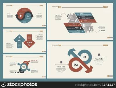Infographic design set can be used for workflow layout, diagram, annual report, presentation, web design. Business and planning concept with process and percentage charts.