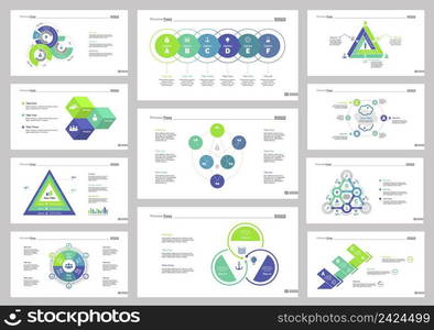 Infographic design set can be used for workflow layout, diagram, annual report, presentation, web design. Business and management concept with process, doughnut and percentage charts.