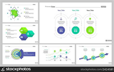 Infographic design set can be used for workflow layout, diagram, annual report, presentation, web design. Business and banking concept with process, area and line charts.
