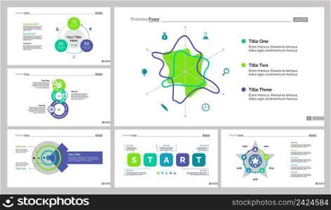 Infographic design set can be used for workflow layout, diagram, annual report, presentation, web design. Business and management concept with process and area charts.