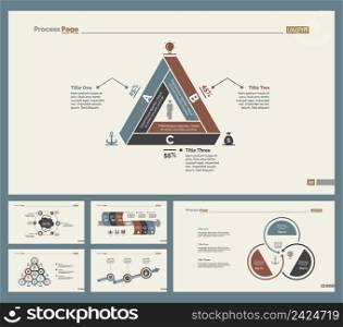 Infographic design set can be used for workflow layout, diagram, annual report, presentation, web design. Business and research concept with process and percentage charts.