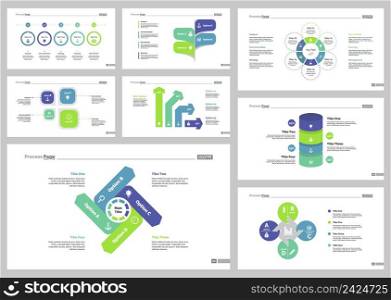 Infographic design set can be used for workflow layout, diagram, annual report, presentation, web design. Business and banking concept with process and percentage charts.