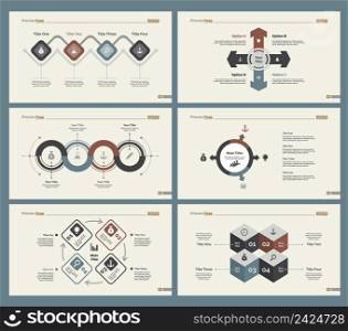 Infographic design set can be used for workflow layout, diagram, annual report, presentation, web design. Business and teamwork concept with process charts.