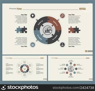Infographic design set can be used for workflow layout, diagram, annual report, presentation, web design. Business and logistics concept with process charts.