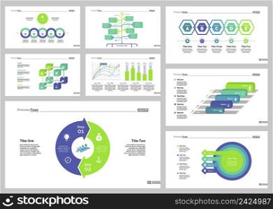 Infographic design set can be used for workflow layout, diagram, annual report, presentation, web design. Business and recruitment concept with process, line, bar and flow charts.