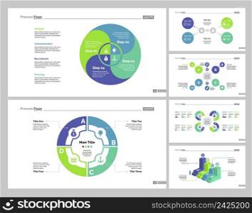 Infographic design set can be used for workflow layout, diagram, annual report, presentation, web design. Business and strategy concept with process, bar and percentage charts.