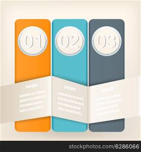 Infographic design with elements of different colors. Vector illustration for your website.