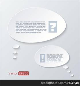 Infographic elements - speech bubbles. Eps 10 vector file.
