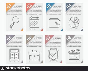 Infographic Elements with Numbers and Text