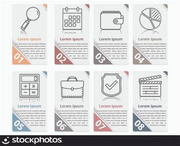 Infographic Elements with Numbers and Text