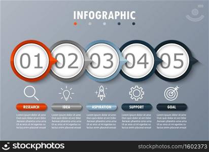 Infographic modern for visualization