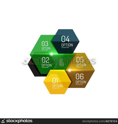 Infographic modern templates - geometric shapes. For banners, business backgrounds, presenations