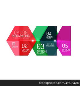 Infographic modern templates - geometric shapes. For banners, business backgrounds, presenations