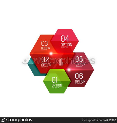 Infographic modern templates - geometric shapes. For banners, business backgrounds, presenations