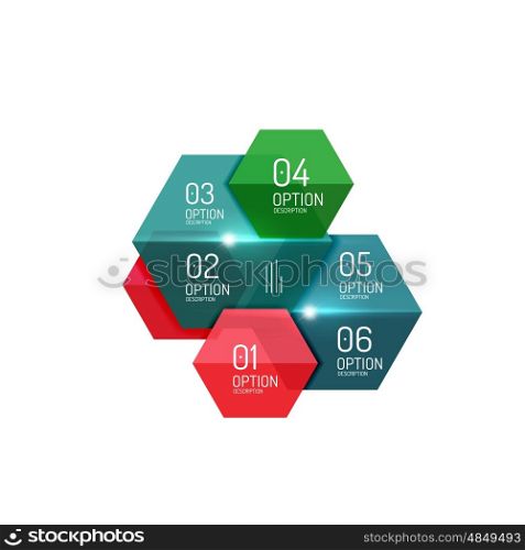 Infographic modern templates - geometric shapes. For banners, business backgrounds, presenations