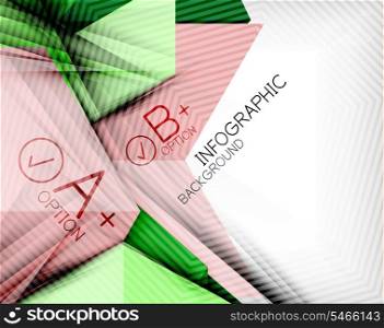 Infographic options geometrical background design. For business background | numbered banners | business lines | graphic website | mobile app