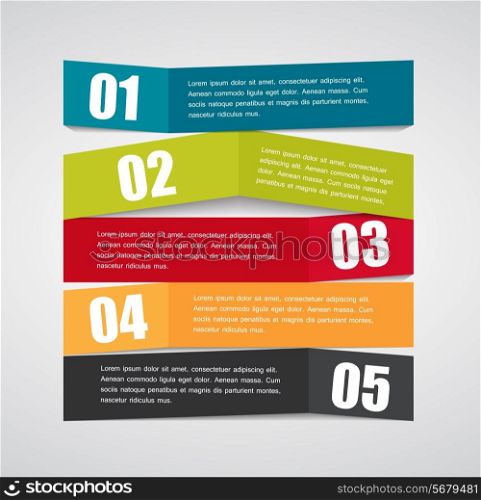 Infographic Origami Templates for Business Vector Illustration. EPS10
