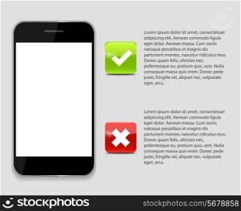 Infographic Phone Templates for Business Vector Illustration. EPS10
