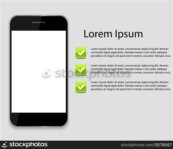 Infographic Phone Templates for Business Vector Illustration. EPS10