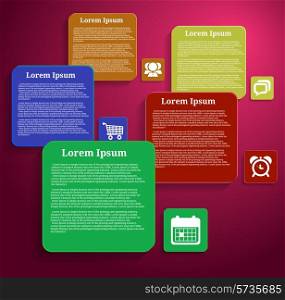 Infographic template banners with icons