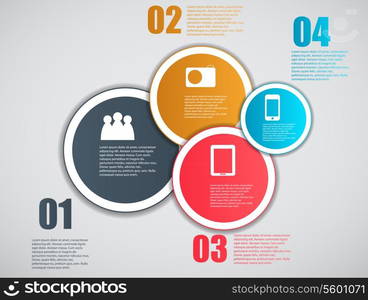 Infographic template business vector illustration