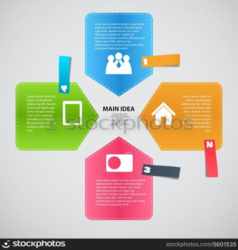 Infographic template business vector illustration