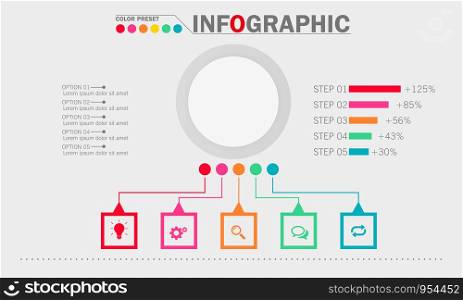Infographic template. Concept business illustration. Vector