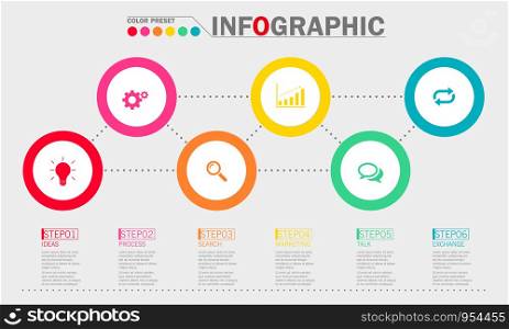 Infographic template. Concept business illustration. Vector