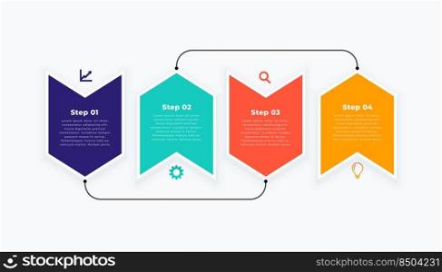 infographic template in modern layout design