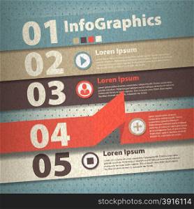 infographic template in vintage style