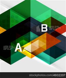 Infographic template - triangle tiles background. Infographic template - triangle tiles background. Vector template background for workflow layout, diagram, number options or web design
