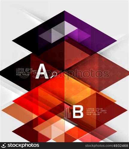 Infographic template - triangle tiles background. Infographic template - triangle tiles background. Vector template background for workflow layout, diagram, number options or web design