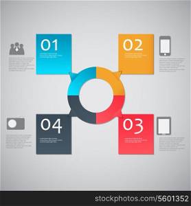 Infographic template vector illustration