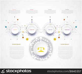 Infographic timeline technology template with 3D and step.Business concept with options.For book,content,diagram,flowchart,steps, parts,timeline infographics, workflow layout, chart,Vector illustration