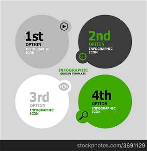 Infographic web banner design template