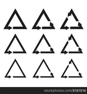 Infographic with triangle arrows. Design element. Vector illustration. EPS 10.. Infographic with triangle arrows. Design element. Vector illustration.