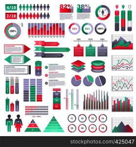 Infographics elements set for web and mobile devices. Infographics elements set