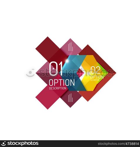 Infographics geometric business template, vector abstract background for workflow layout, diagram, number options or web design
