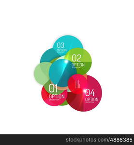 Infographics geometric business template, vector abstract background for workflow layout, diagram, number options or web design