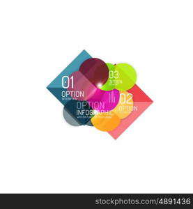 Infographics geometric business template, vector abstract background for workflow layout, diagram, number options or web design