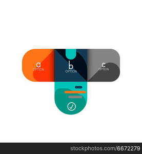 Infographics option and step by step in rounded squares, element of chart, graph, diagram with options, parts, processes. Infographics option and step by step in rounded squares, element of chart, graph, diagram with options, parts, processes. Vector business template for presentation or web info banner