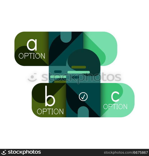 Infographics option and step by step in rounded squares, element of chart, graph, diagram with options, parts, processes. Infographics option and step by step in rounded squares, element of chart, graph, diagram with options, parts, processes. Vector business template for presentation or web info banner