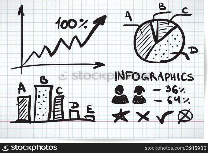 Infographics style sketch