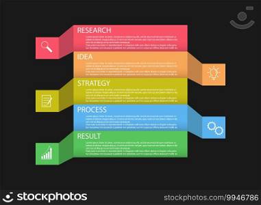 Infographics. Vector template with pictograms for business and finance flowcharts, websites, banners and presentations. Flat style