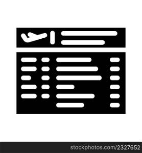 information airport glyph icon vector. information airport sign. isolated contour symbol black illustration. information airport glyph icon vector illustration